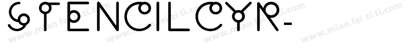 StencilCyr字体转换