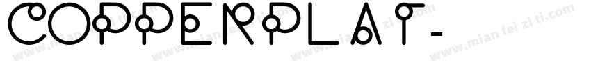 copperplat字体转换