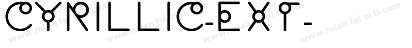 cyrillic-ext字体转换