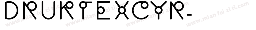 druktexcyr字体转换
