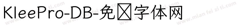 KleePro-DB字体转换