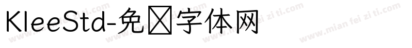 KleeStd字体转换