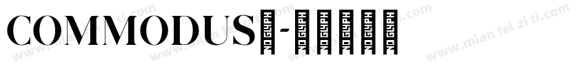 Commodus载字体转换