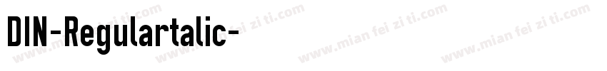 DIN-Regulartalic字体转换