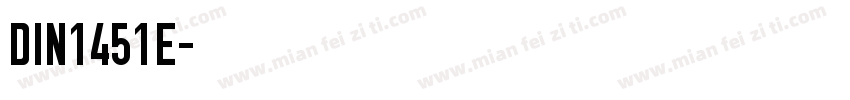 DIN1451E字体转换