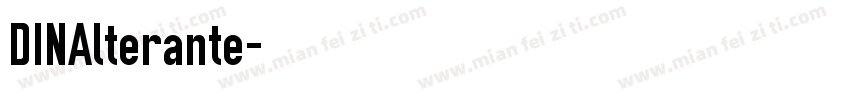 DINAlterante字体转换