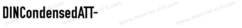 DINCondensedATT字体转换