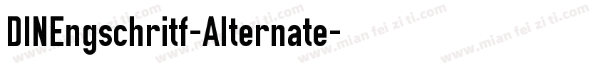 DINEngschritf-AIternate字体转换