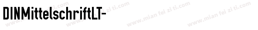 DINMittelschriftLT字体转换