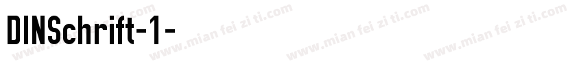 DINSchrift-1字体转换
