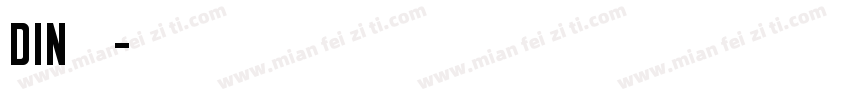 DIN字体字体转换