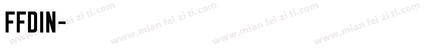 FFDIN字体转换