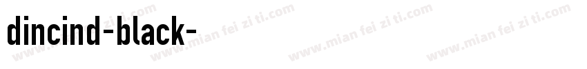dincind-black字体转换