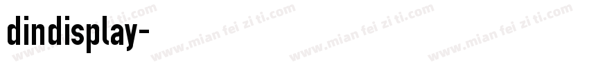 dindisplay字体转换