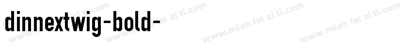 dinnextwig-bold字体转换