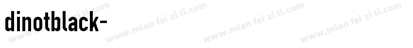 dinotblack字体转换