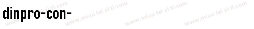 dinpro-con字体转换