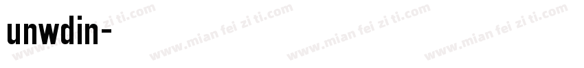 unwdin字体转换