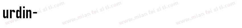 urdin字体转换
