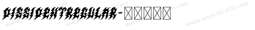 DissidentRegular字体转换