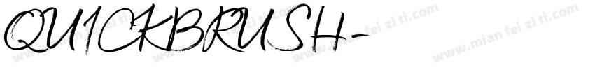 QUICKBRUSH字体转换
