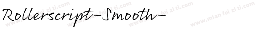 Rollerscript-Smooth字体转换