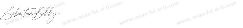 SebastianBobby字体转换