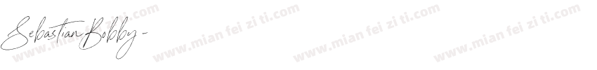 SebastianBobby字体转换