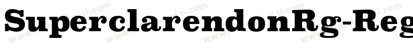 SuperclarendonRg-Reg字体转换