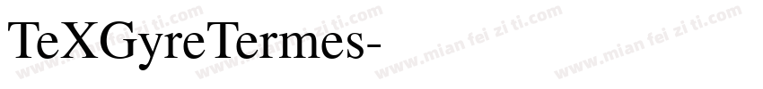 TeXGyreTermes字体转换