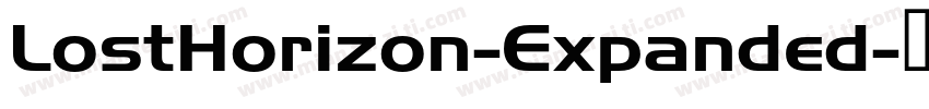 LostHorizon-Expanded字体转换