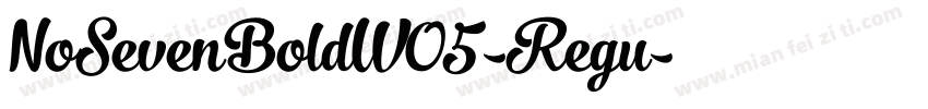 NoSevenBoldW05-Regu字体转换