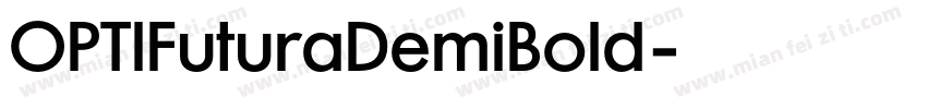 OPTIFuturaDemiBold字体转换