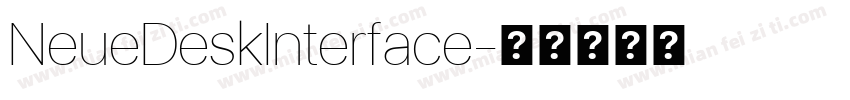 NeueDeskInterface字体转换