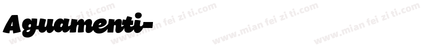 Aguamenti字体转换