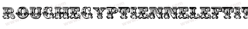 RoughEgyptienneLeftItalic字体转换
