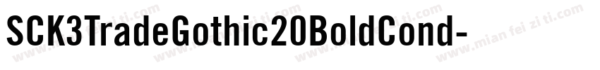 SCK3TradeGothic20BoldCond字体转换