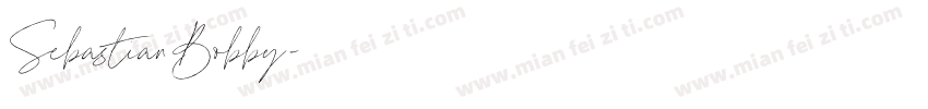 SebastianBobby字体转换