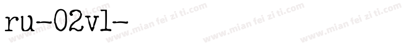 ru-02v1字体转换