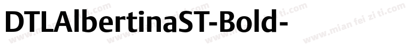 DTLAlbertinaST-Bold字体转换