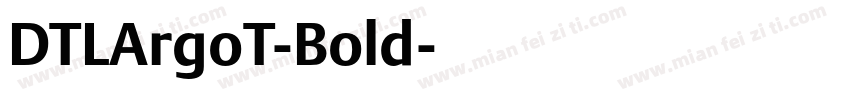DTLArgoT-Bold字体转换