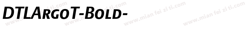 DTLArgoT-Bold字体转换