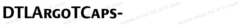 DTLArgoTCaps字体转换