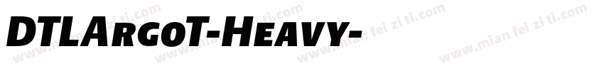 DTLArgoT-Heavy字体转换