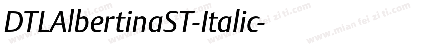 DTLAlbertinaST-Italic字体转换