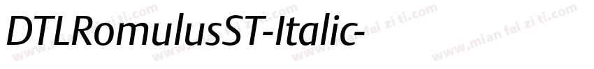 DTLRomulusST-Italic字体转换