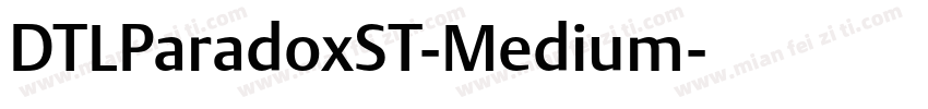 DTLParadoxST-Medium字体转换