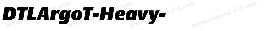 DTLArgoT-Heavy字体转换