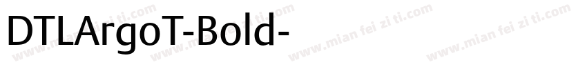 DTLArgoT-Bold字体转换