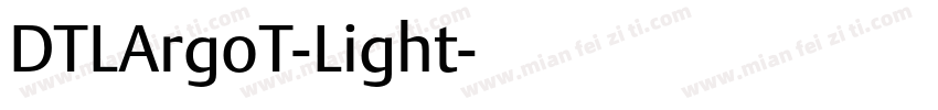 DTLArgoT-Light字体转换